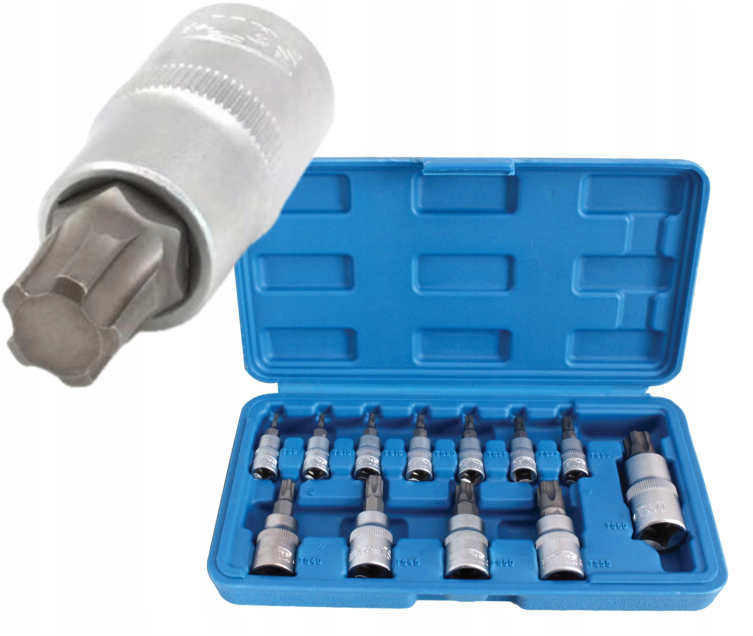 

Klucze nasadowe Torx 5 kątne typu Ts 8-60 12 el