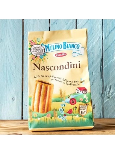 4x Italské sušenky plněné čokoládou Nascondini 330 g Mulino Bianco