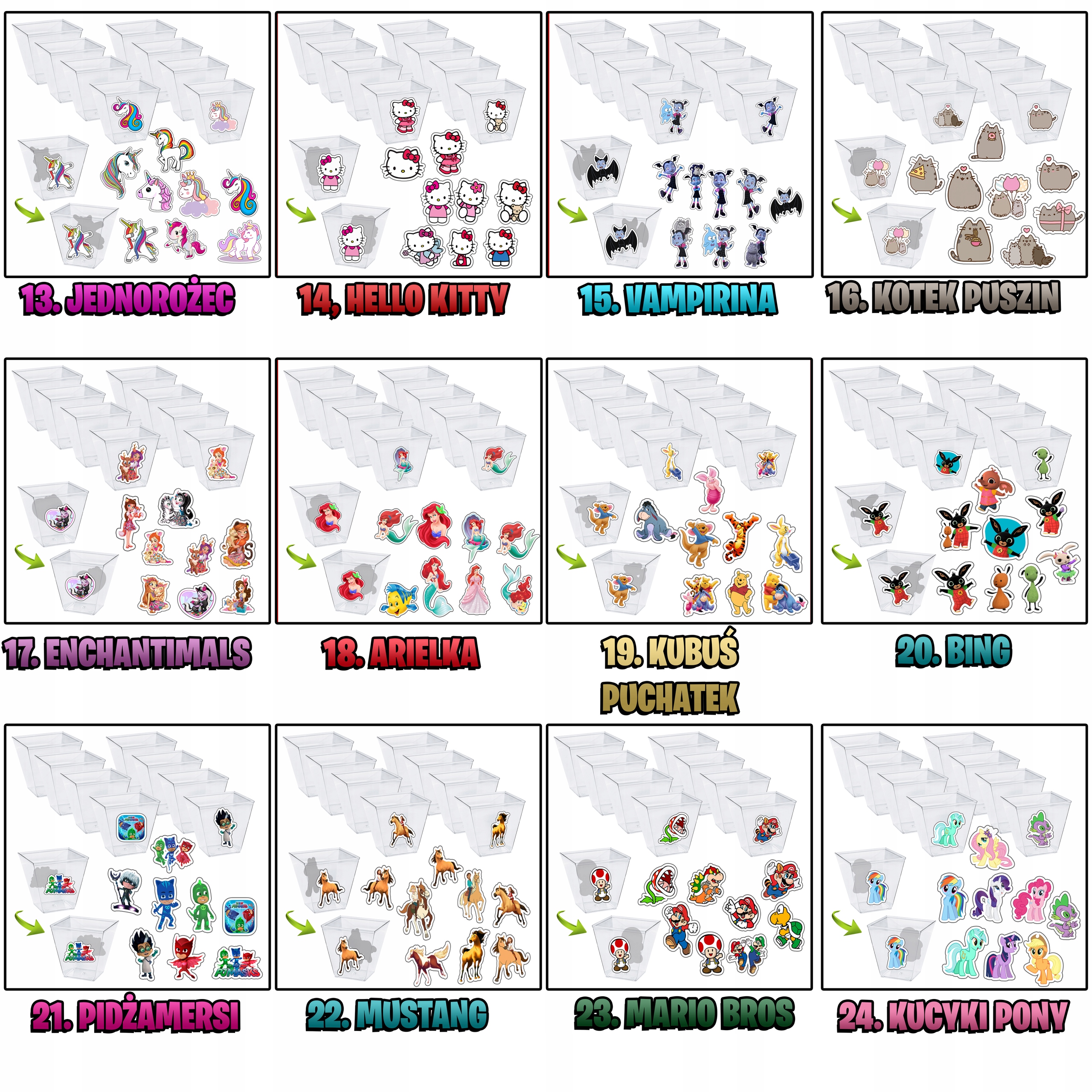 PUCHARKI NA DESER HOT WHEELS URODZINY IMPREZA 8x Marka Dodo