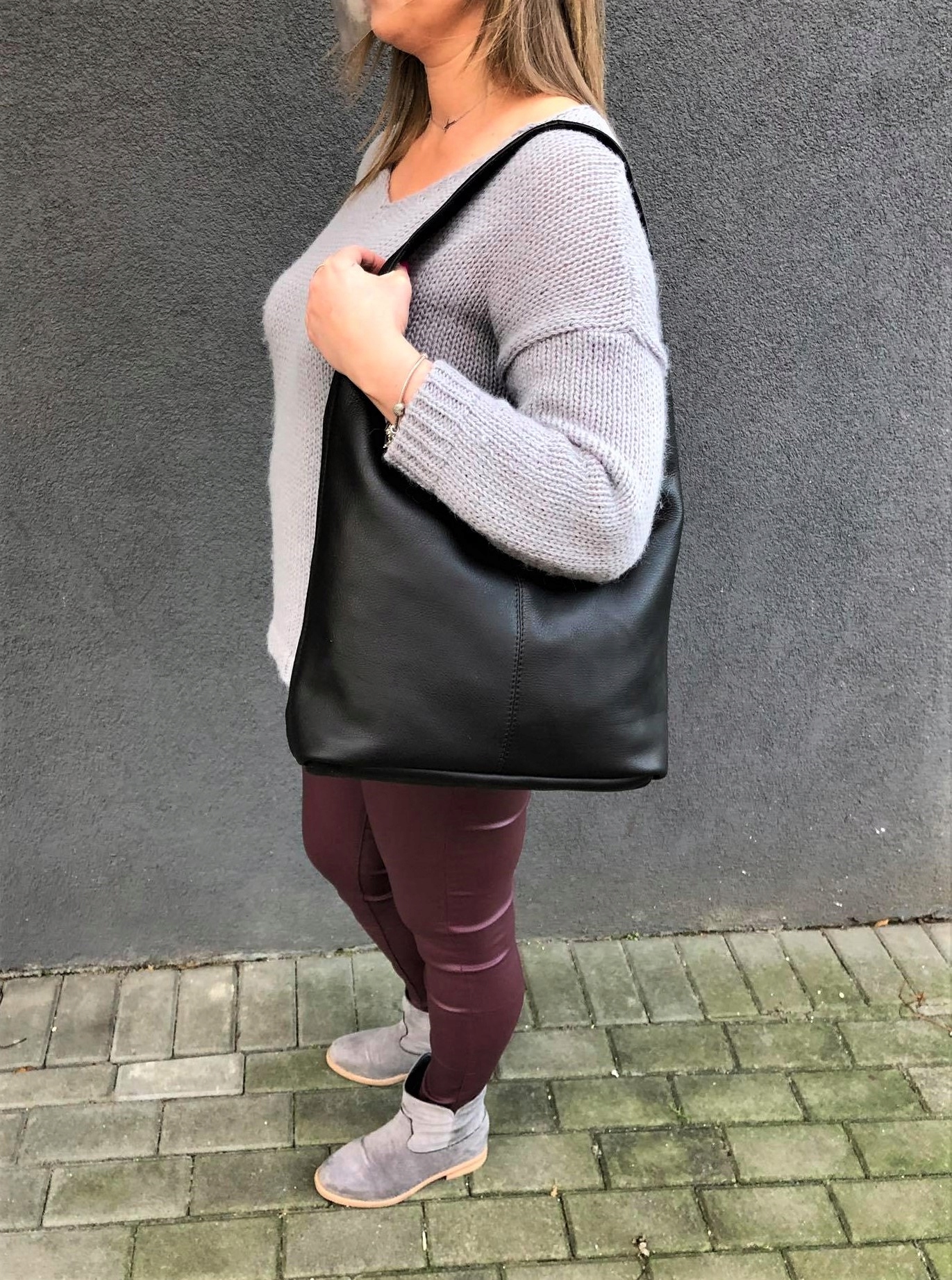 TOREBKA CAPPUCCINO SKÓRZANA TORBA WOREK MIĘKKA SKÓRA BEŻOWA VERA PELLE Płeć kobieta