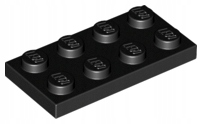 

Lego 3020 plate płytka 2x4 czarny 1 szt Nowy