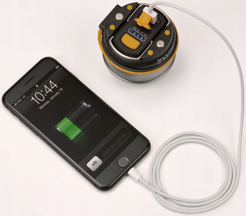 LAMPKA KEMPINGOWA TURYSTYCZNA DO NAMIOTU 350 LM USB LED AKUMULATOROWA IP44 Materiał tworzywo sztuczne