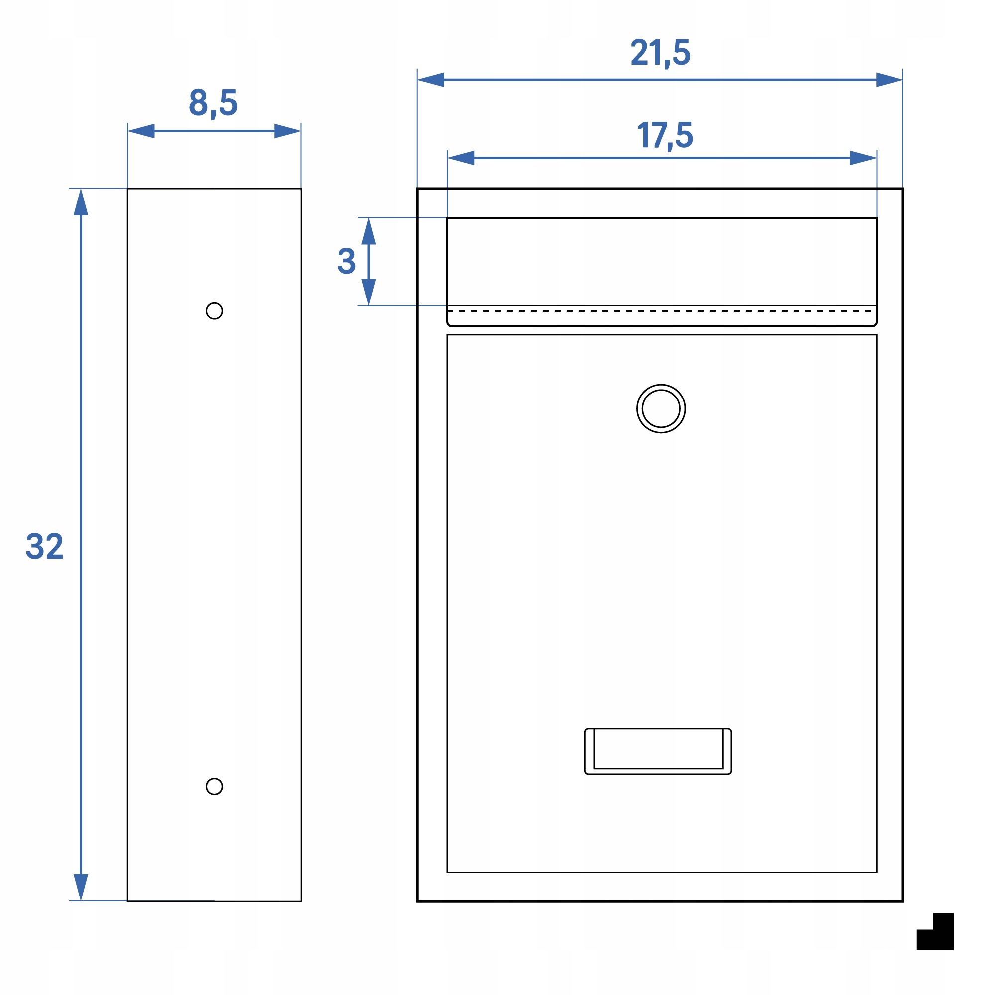 Skrzynka na listy z numerem domu pocztowa GRAWER GRATIS WZORY z adresem EAN (GTIN) 6931808163052