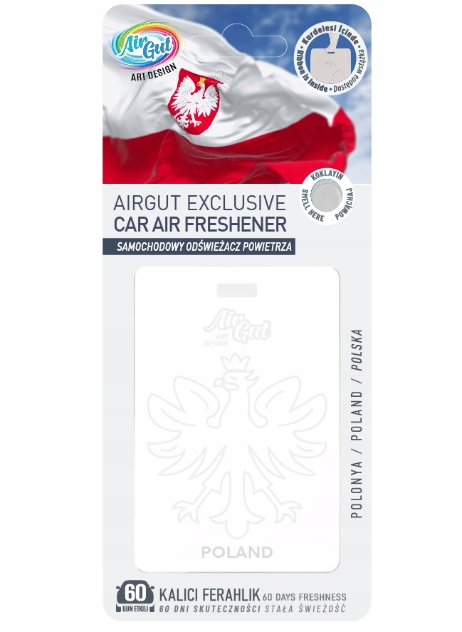 Airgut Exclusive Car Air Freshener Poland (kirke Perfume) Zawieszka