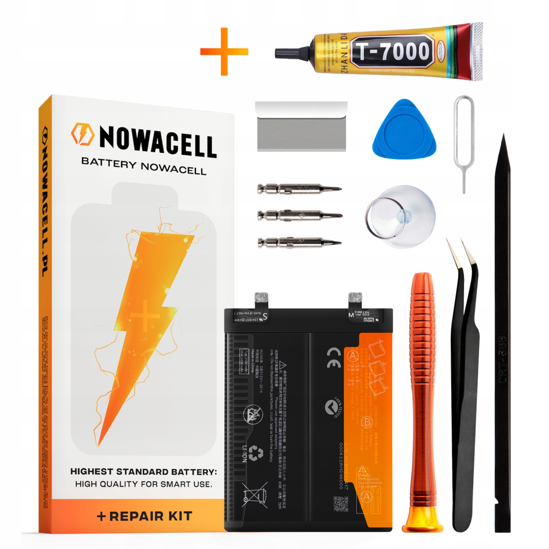 Zestaw Bateria BM58 Klej T7000 do Xiaomi Mi 11T Pro 5000 mAh Akumulator