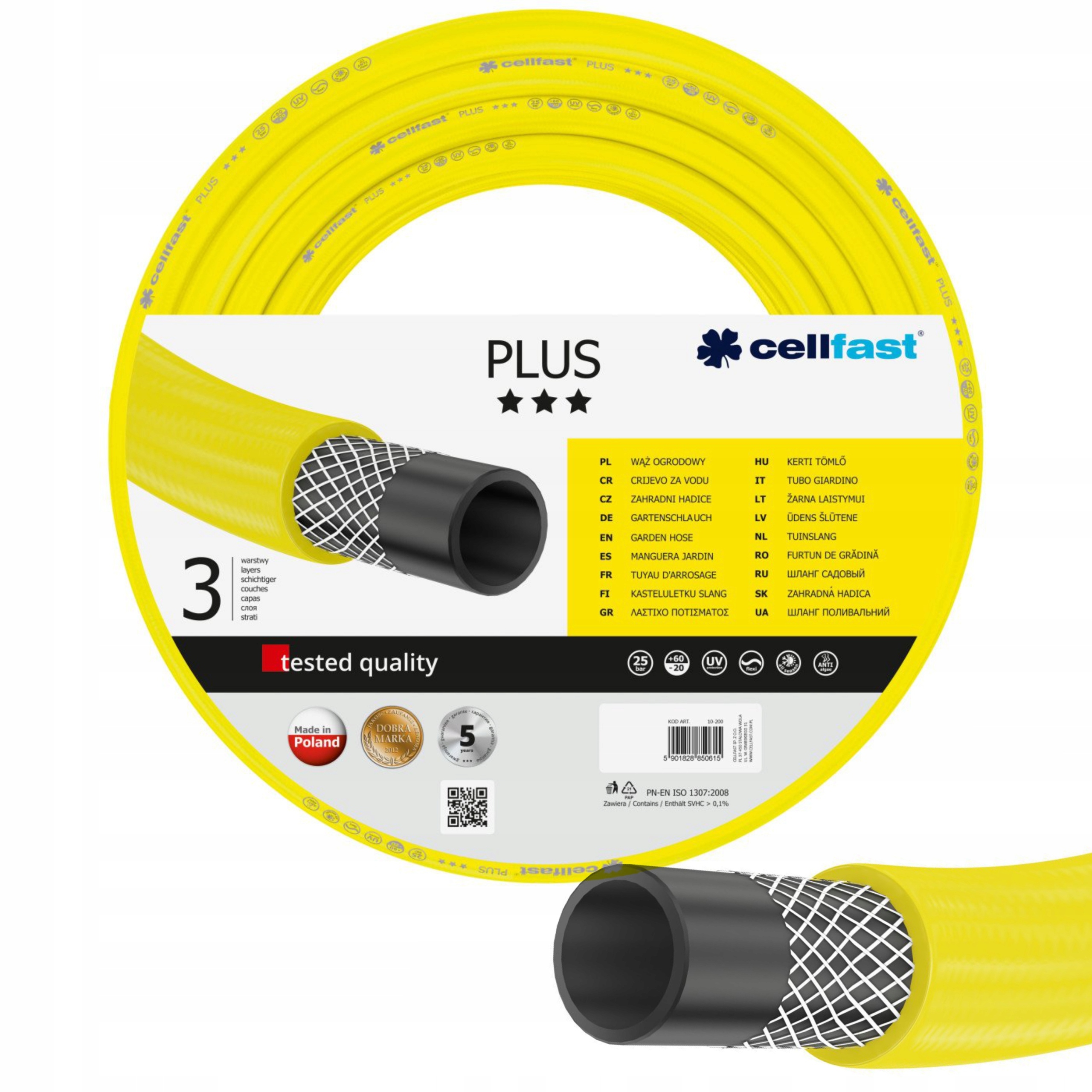 Cellfast 3-VRSTVOVÁ Záhradná Hadica 25bar 3/4" 50 m