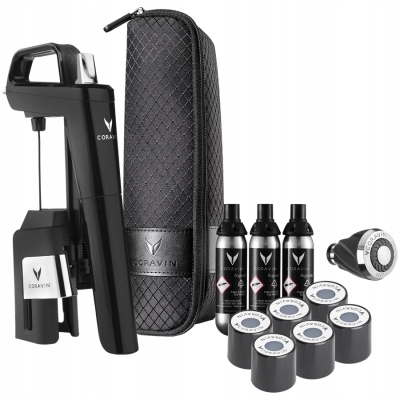 CORAVIN Timeless Six Plus, System do przechowywania wina, Czarny — 2