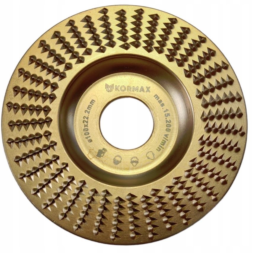 Tarnik do szlifowania drewna 100MM PŁASKA + MOCNO SKOŚNA tarcza ściernica Kod producenta TAR100-2-1