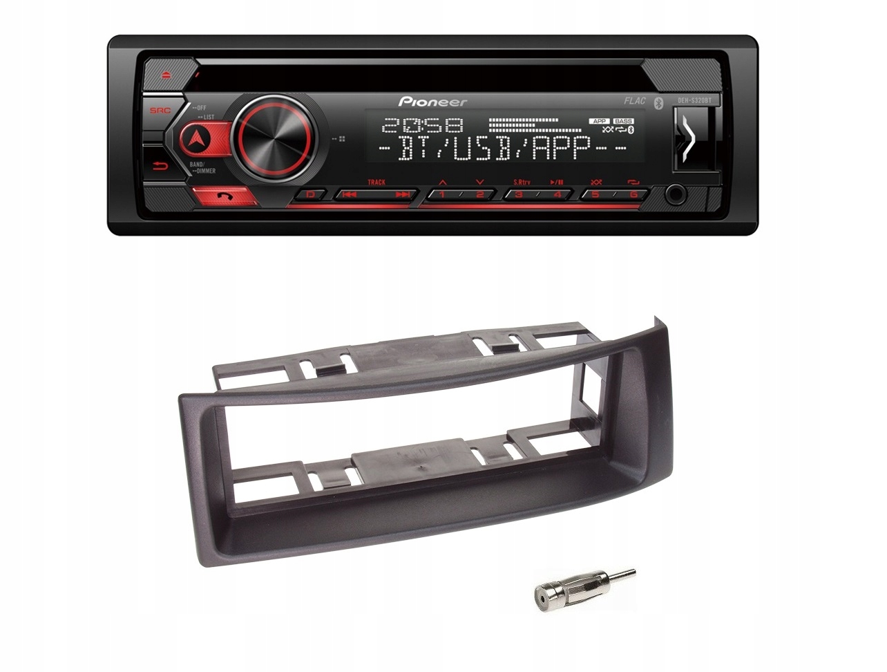Bluetooth autorádio Pioneer DEH-S320BT CD Aux Renault Megane 1