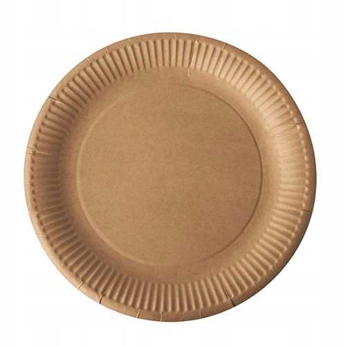 

Talerze papierowe brąz okrągłe Kraft 23cm 100szt