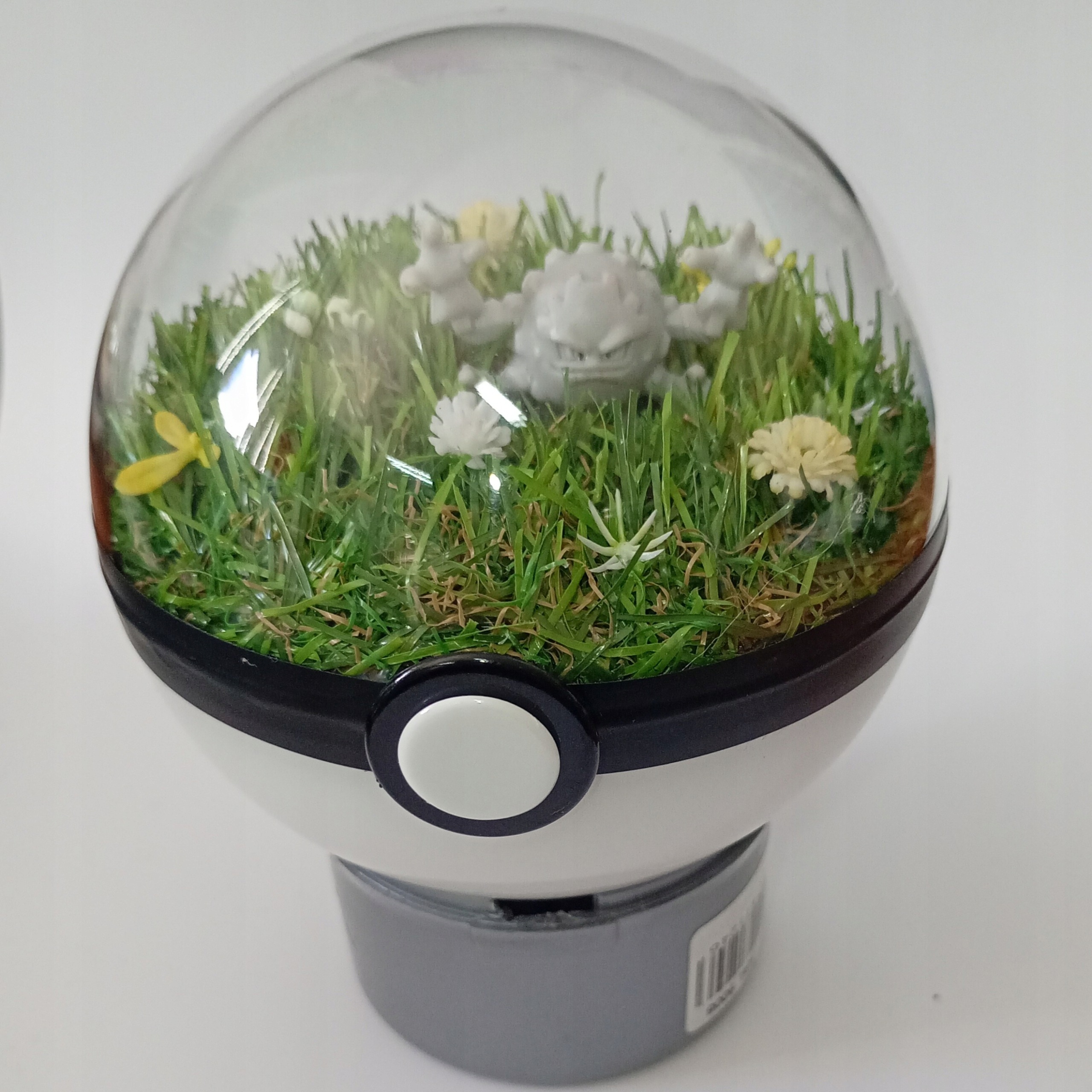 Geodude Pokeballové Terárium Unikátní Diorama Pokémon Ručně Vyrobené 10 CM