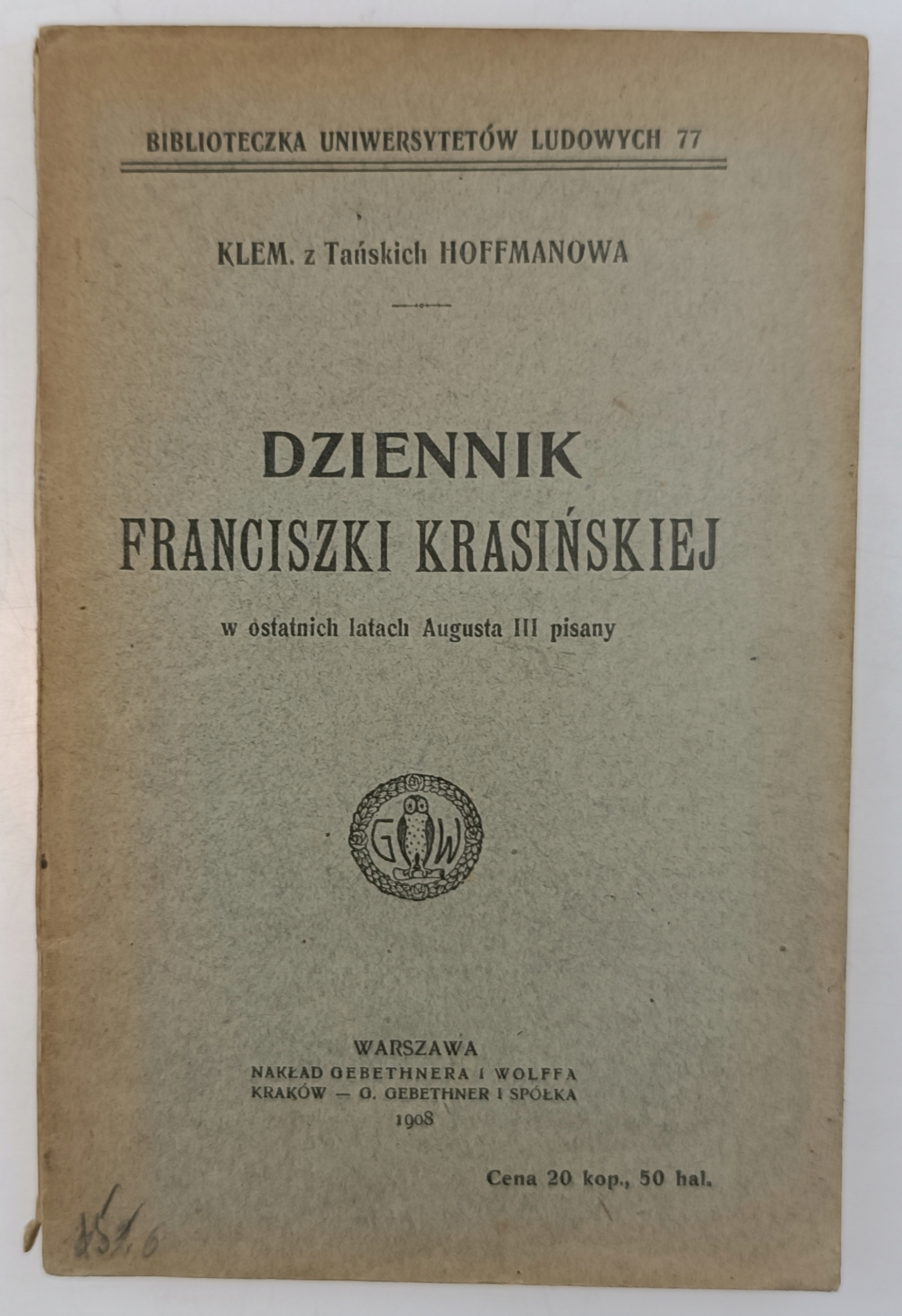 Dziennik Franciszki Krasińskiej