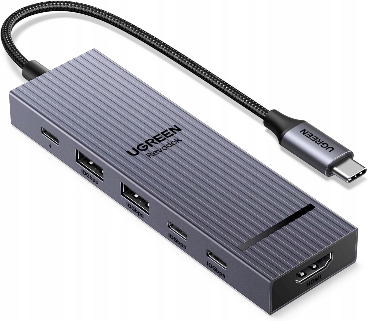 Ugreen Revodok Hub Usb, Usb-c 10 Gb/s, Adapter Usb-c z Hdmi 4K@60Hz