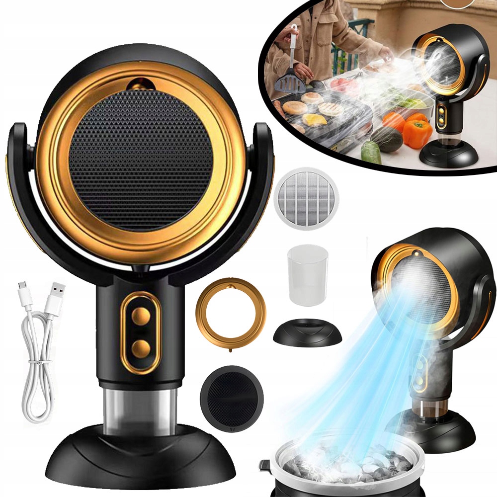 Bezprzewodowa Okap Kuchenny Do Biurka Do Grillowania, Gorącego Garnka