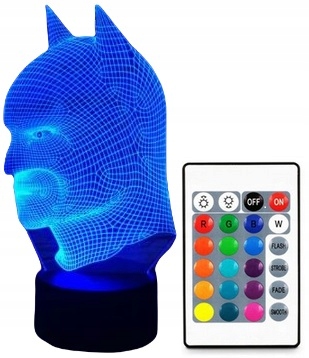 

Lampa 3D Led Usb Batman Film Lampka Nocna