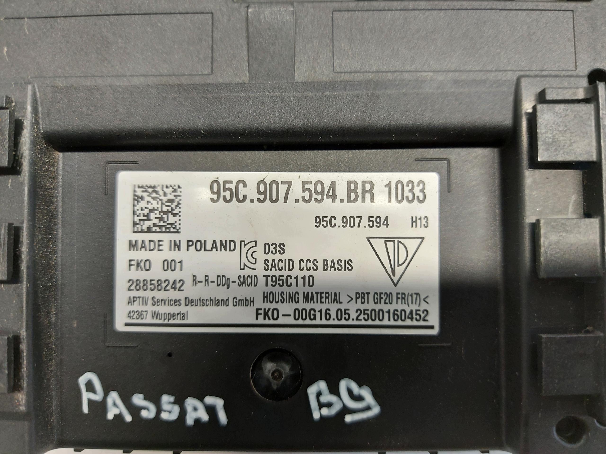 VW Passat R B9 3J0 2025r control unit module door ladowania 95c907594br