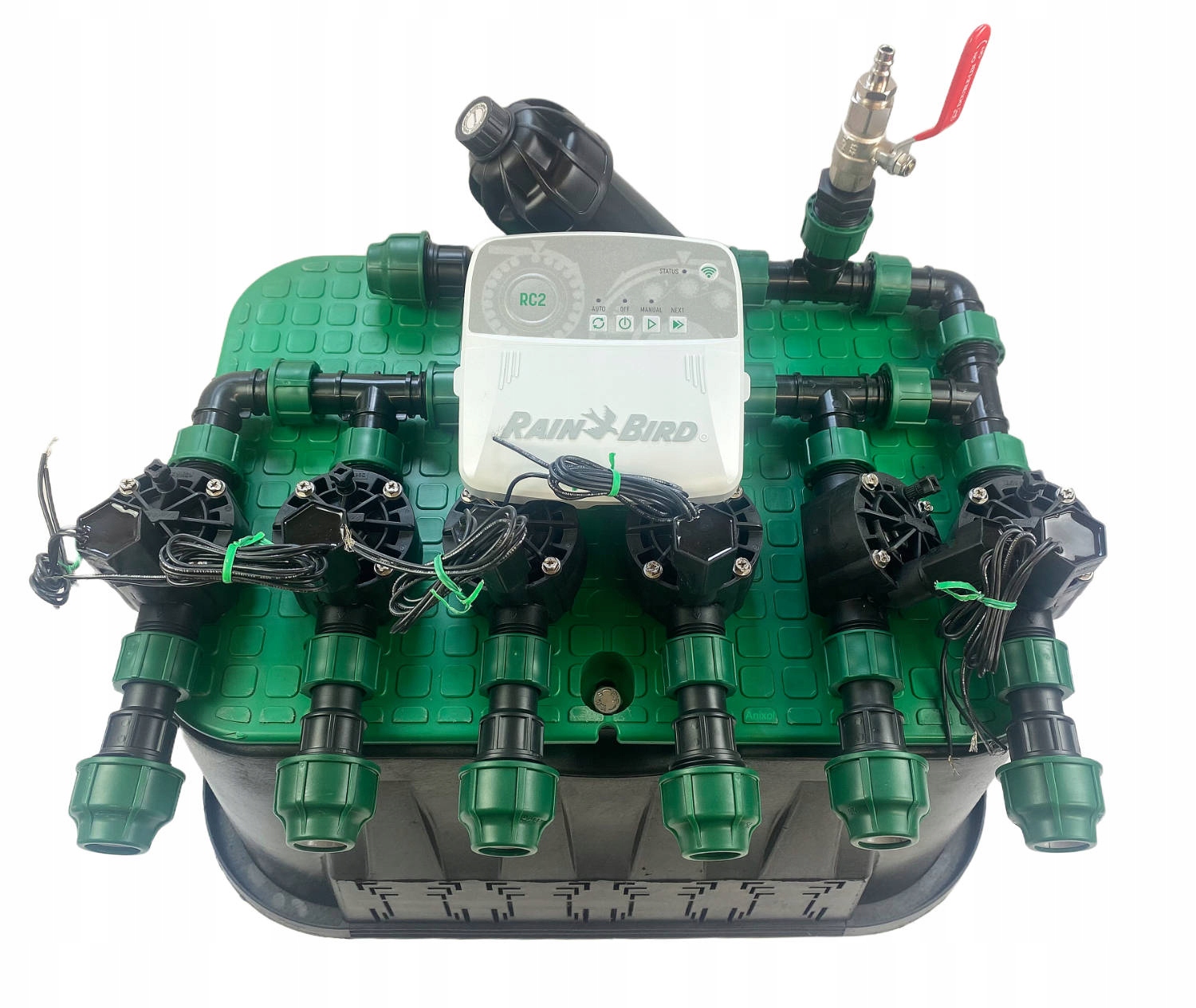 Zestaw do nawadniania trawnika około 600 m2 6 sekcji sterownik RainBird RC2