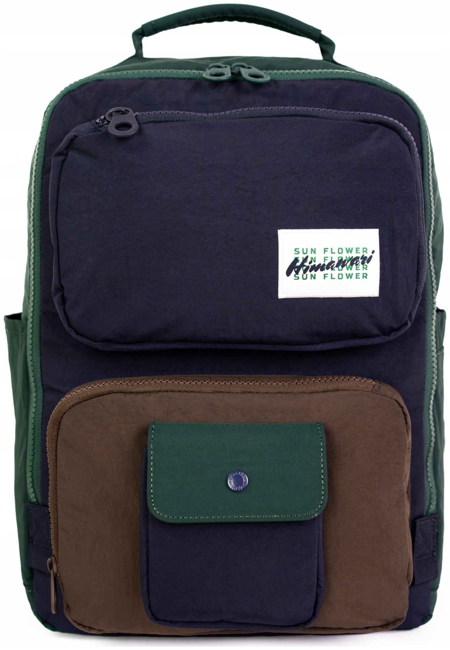 Batoh na notebook Himawari Retro S lehký pro práci do školy, tmavě modrý