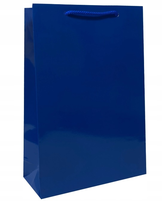 

Torebka papierowa laminowana granatowa a5 10 sztuk