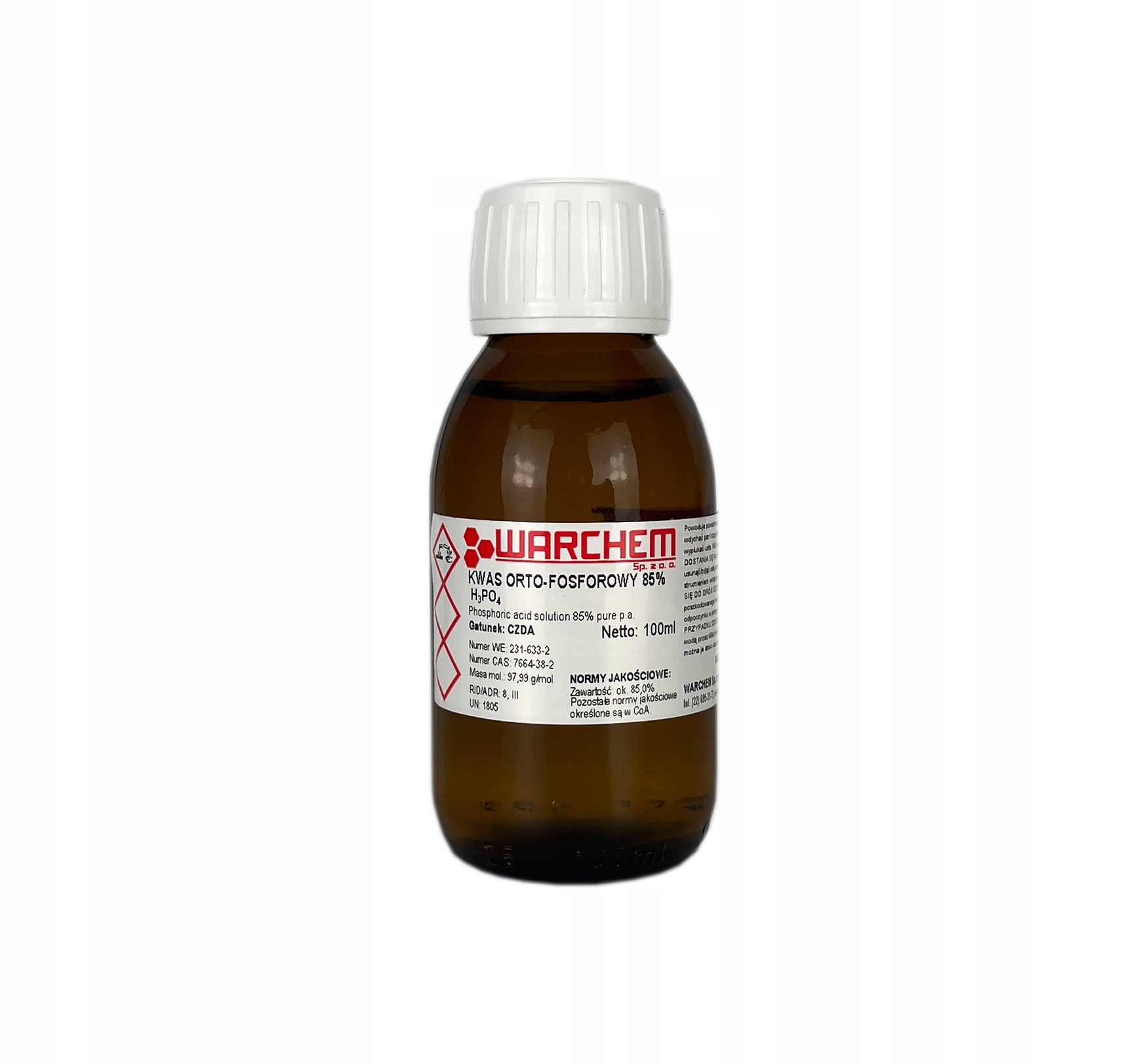 

Kwas Orto-fosforowy 85% Czda 100ml