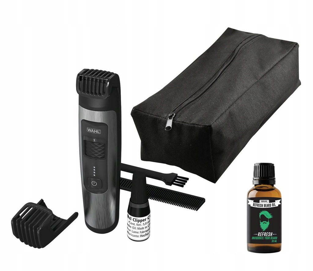 Zestaw Trymer Wahl 1065-3999 Aqua Blade + Olejek do brody Szybkie ładowanie Marka Wahl