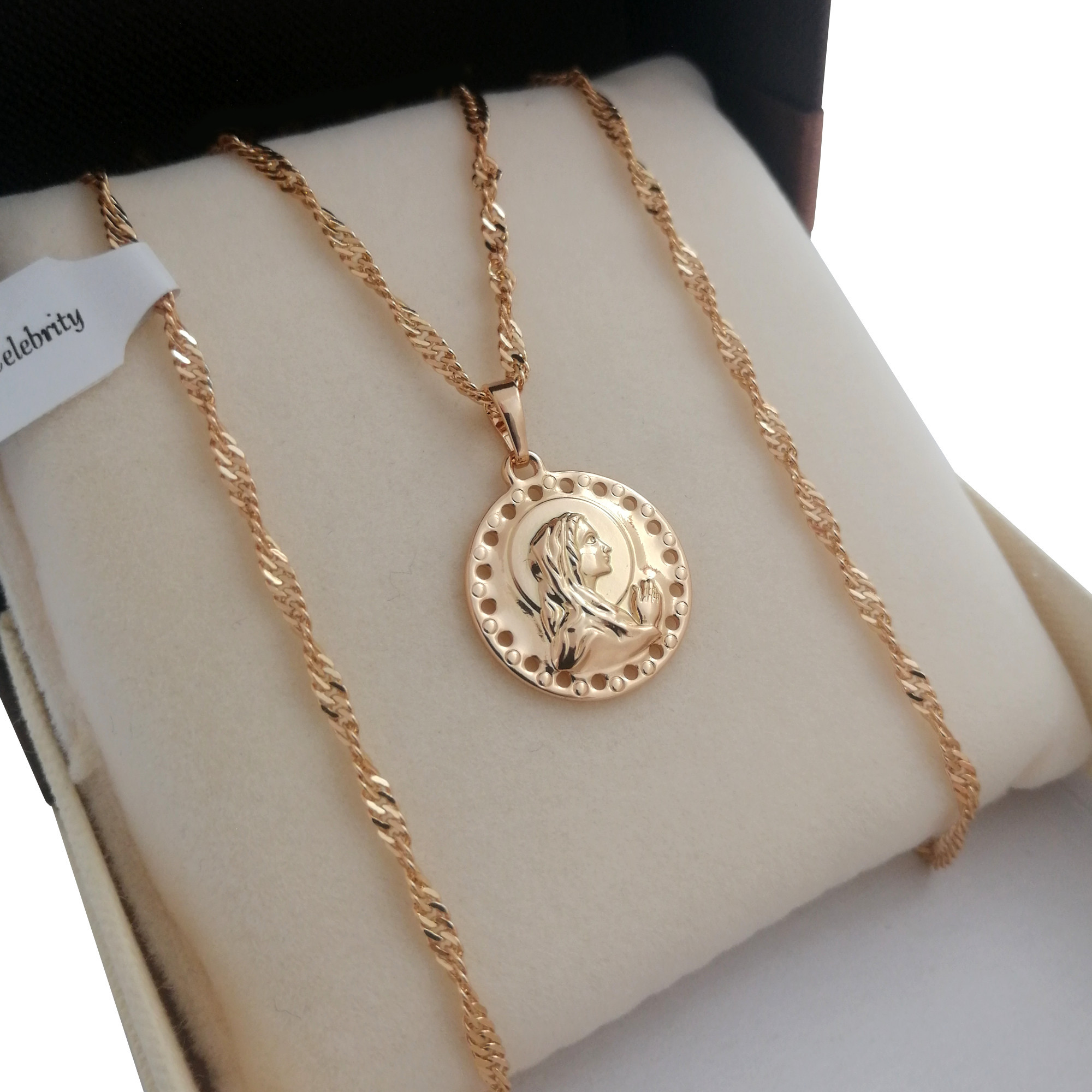 

Unikalny Pozłacany Komplet Damski 18 Karatów Nowy