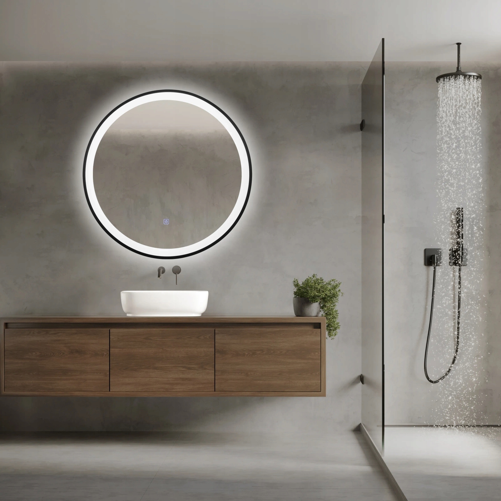 Lustro ścienne Balneo koło 70 x 70 mm Marka Balneo