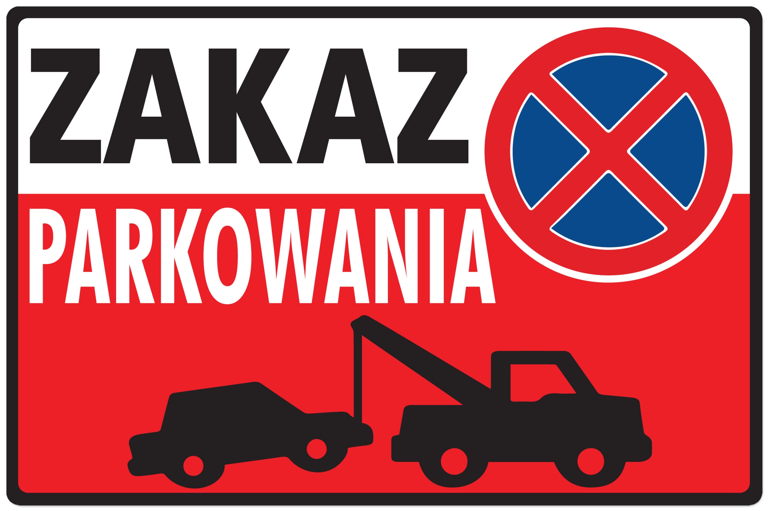 

Naklejka Brama Wjazdowa Zakaz Parkowania 15x23 cm