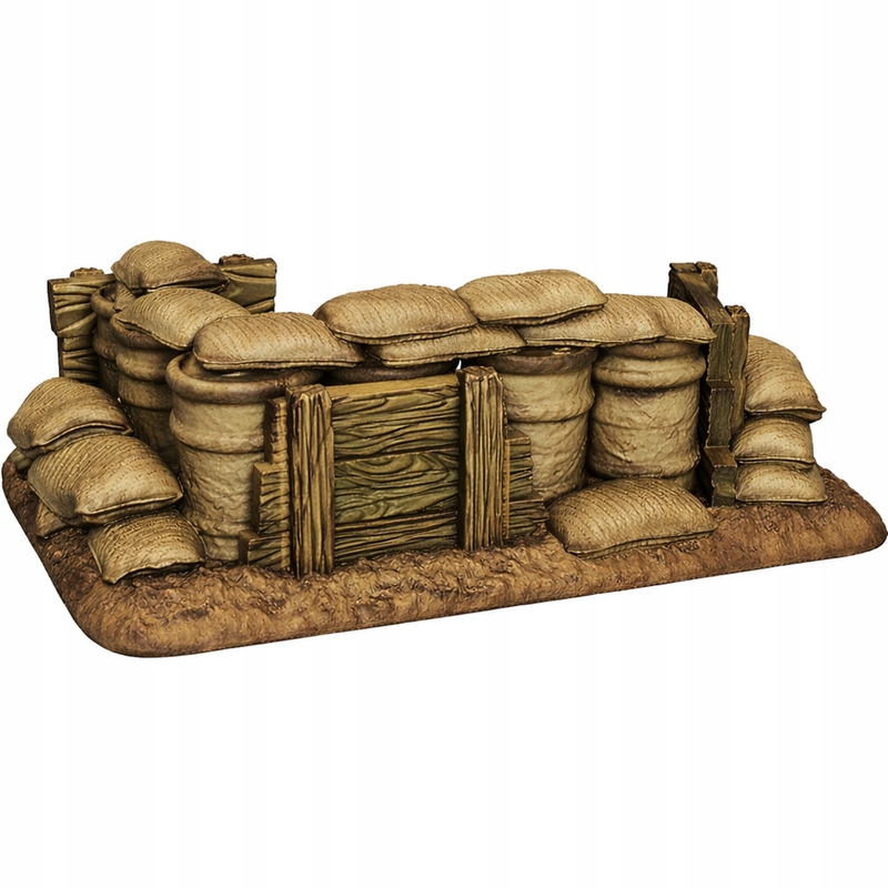 Figurka Schron bojowy Bunker Dodatek 3 Model 3d Skala 1:72