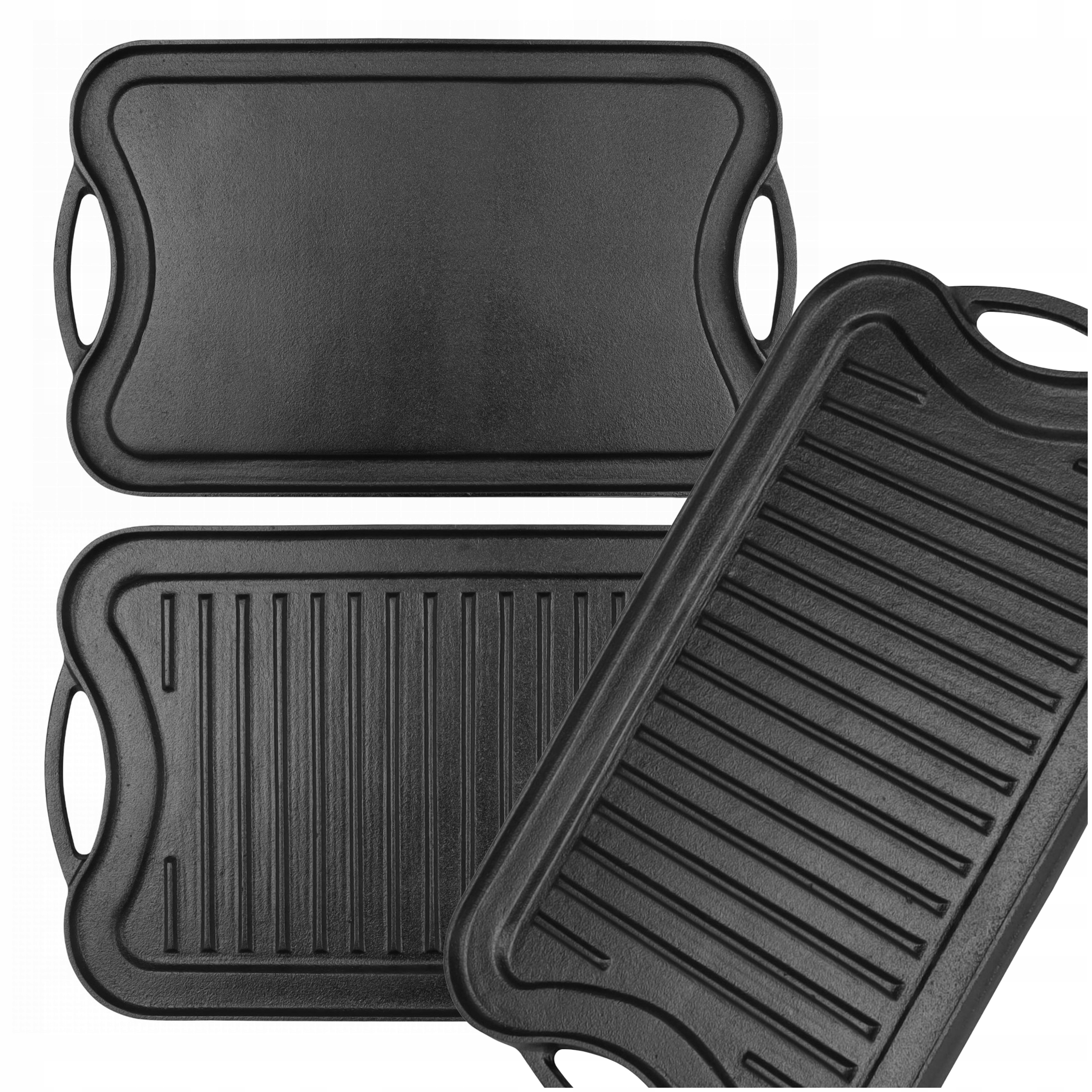 Płyta Żeliwna Do Grilla Duża Płyta Dwustronna Ruszt Na Ognisko Patelnia