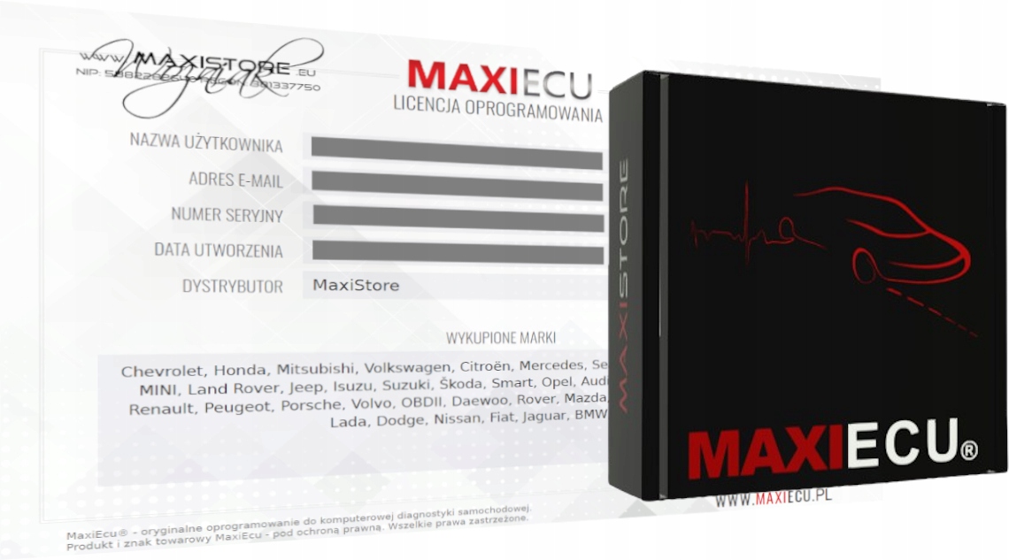 MAXIECU dla MAZDA - POLSKI SYSTEM SERWISOWY EAN (GTIN) 5907451625392