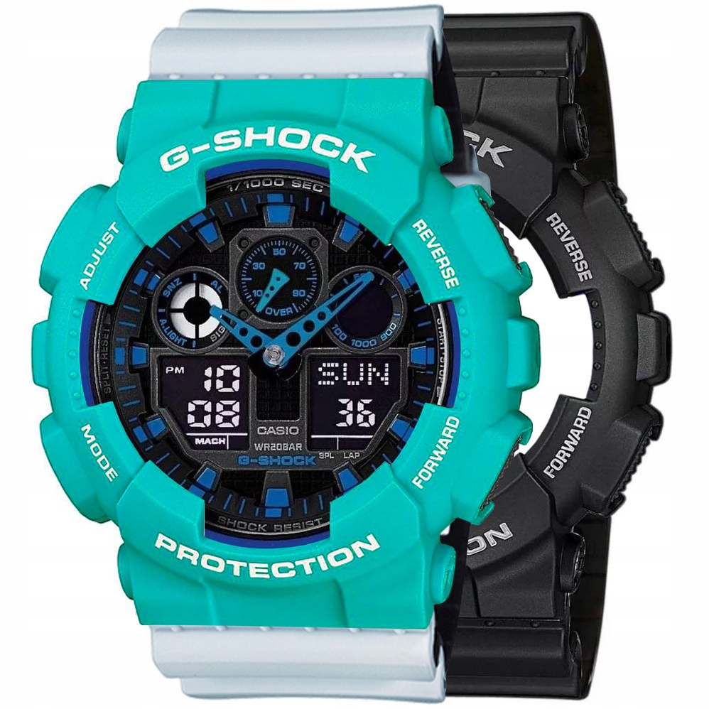 Hodinky Casio G-Shock Set GA-100-1A2ER Bezel 10410475 Řemínek 10527469