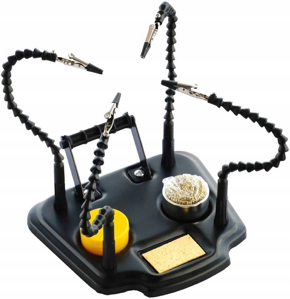 Trzecia ręka typu pająk - uchwyt z lupą i podświetleniem LED ZD11M-1