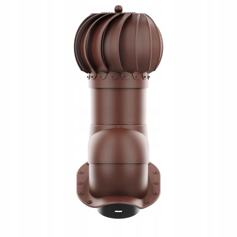 Rotačný krb Rotoline profil W fi 150 mm guľovitý hnedý