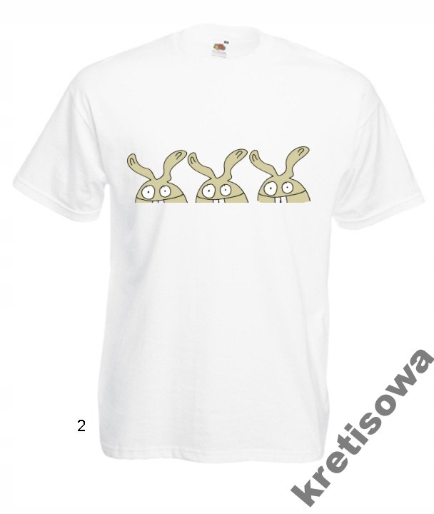 

Kolorowe Koszulki Zając Królik Rabbit Wzory