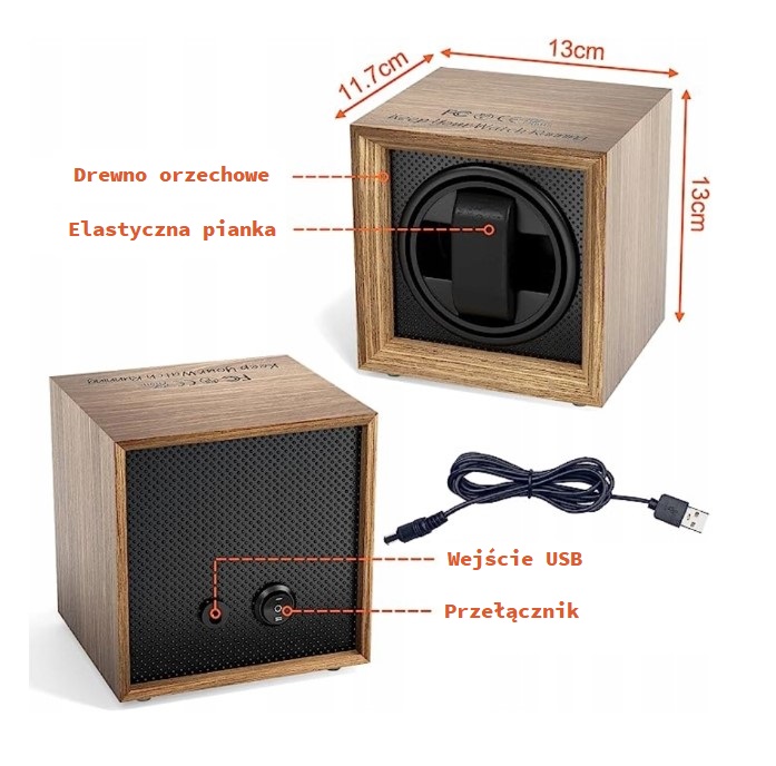 ROTOMAT NA ZEGAREK AUTOMATYCZNY 2 TRYBY USB Kod producenta ROTOMAT AUTOMATYCZNY NA ZEGAREK