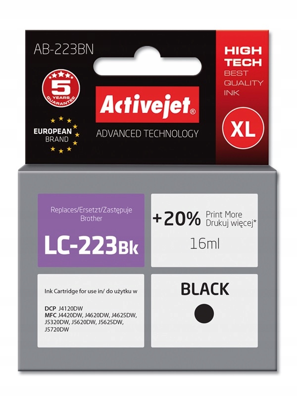 

Activejet do LC223BK 225 227 AB-223 Black Czarny