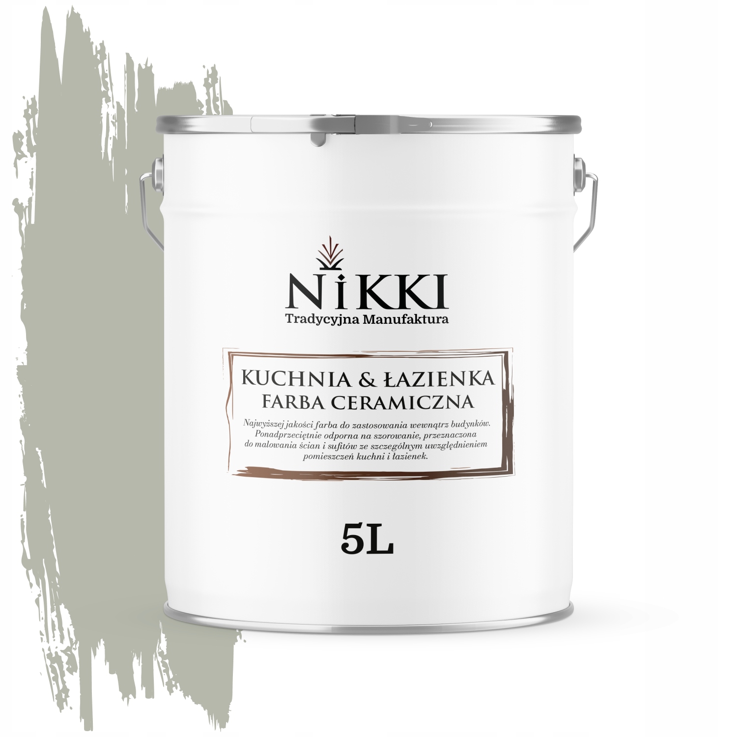 Barva Keramická Kuchyně Koupelna Barva Khaki H1747 Hluboká Matná 5L Nástěnná