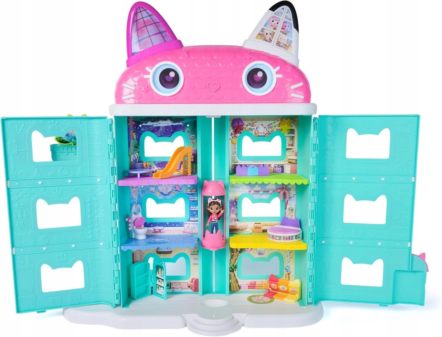 Koci Domek Gabi Zabawka Figurki Wielki 60CM Interaktywny Z Windą Lalka
