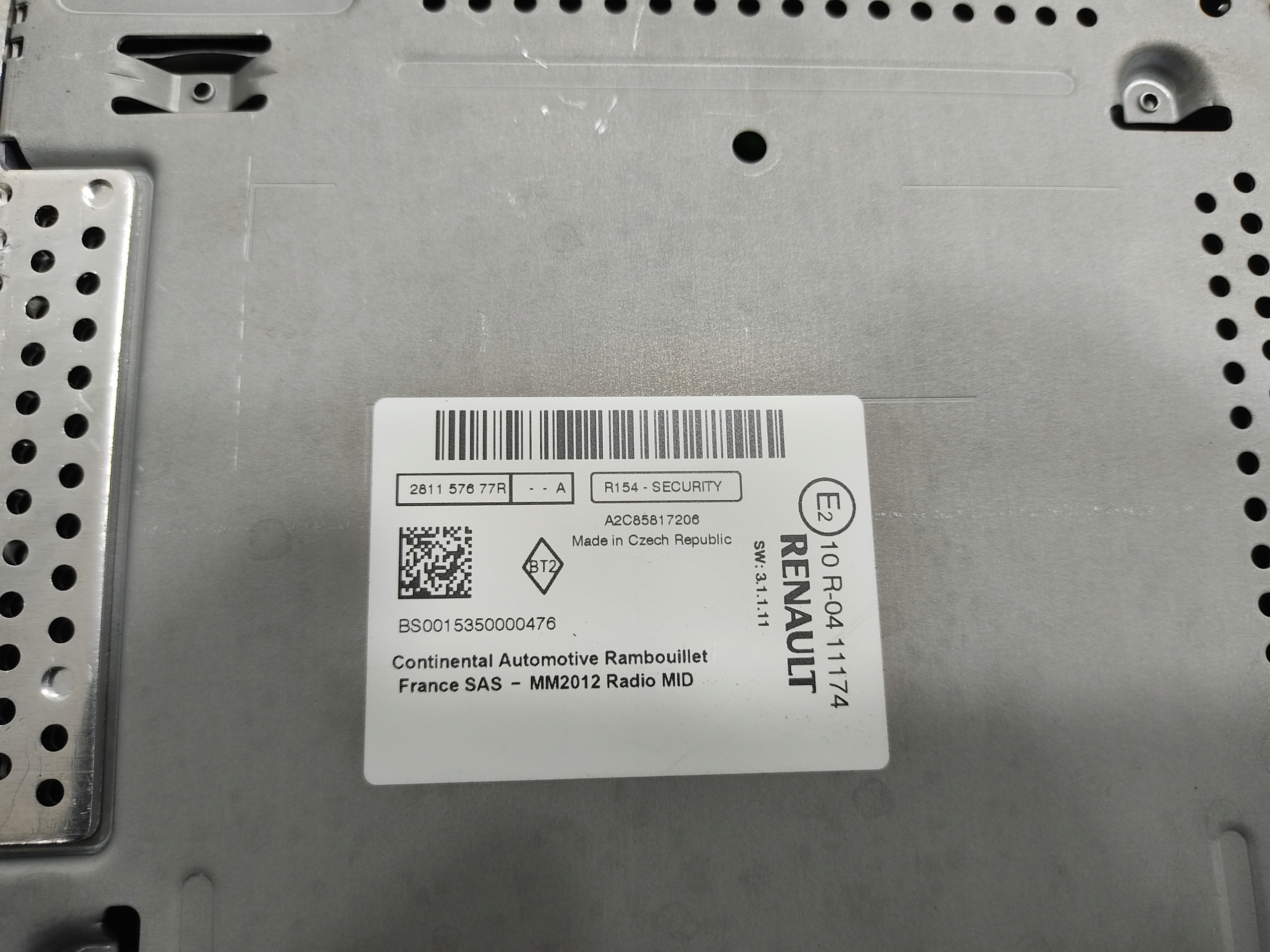module navigation devices RENAULT TRAFIC III OPEL VIVARO B TALENTO 281157677R 2015-19