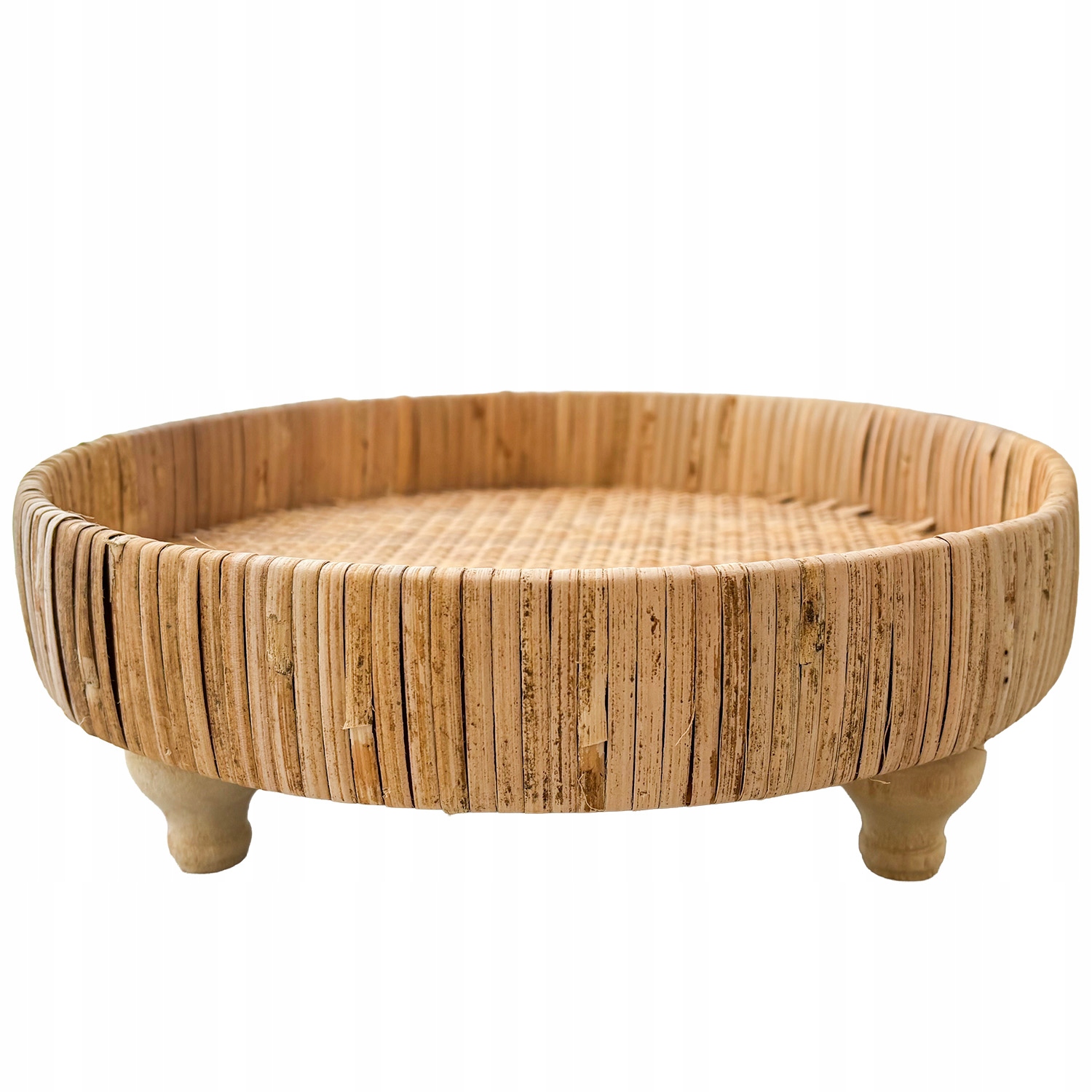 Dekorativní Podnos Boho na nožkách pro servírování, dekorace do domu 30 cm
