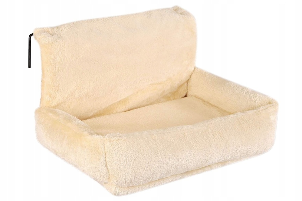 Hamak legowisko dla kota na grzejnik Lionto beżowy prostokątny 55x36cm