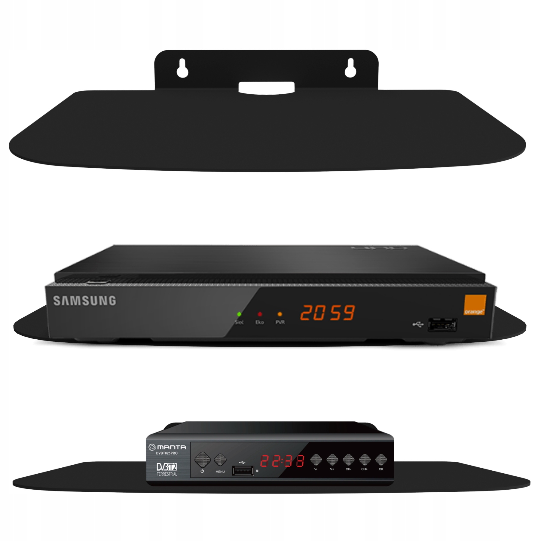 Mt3ch настенный держатель полка висит на под ТВ декодер, консоли, тюнер