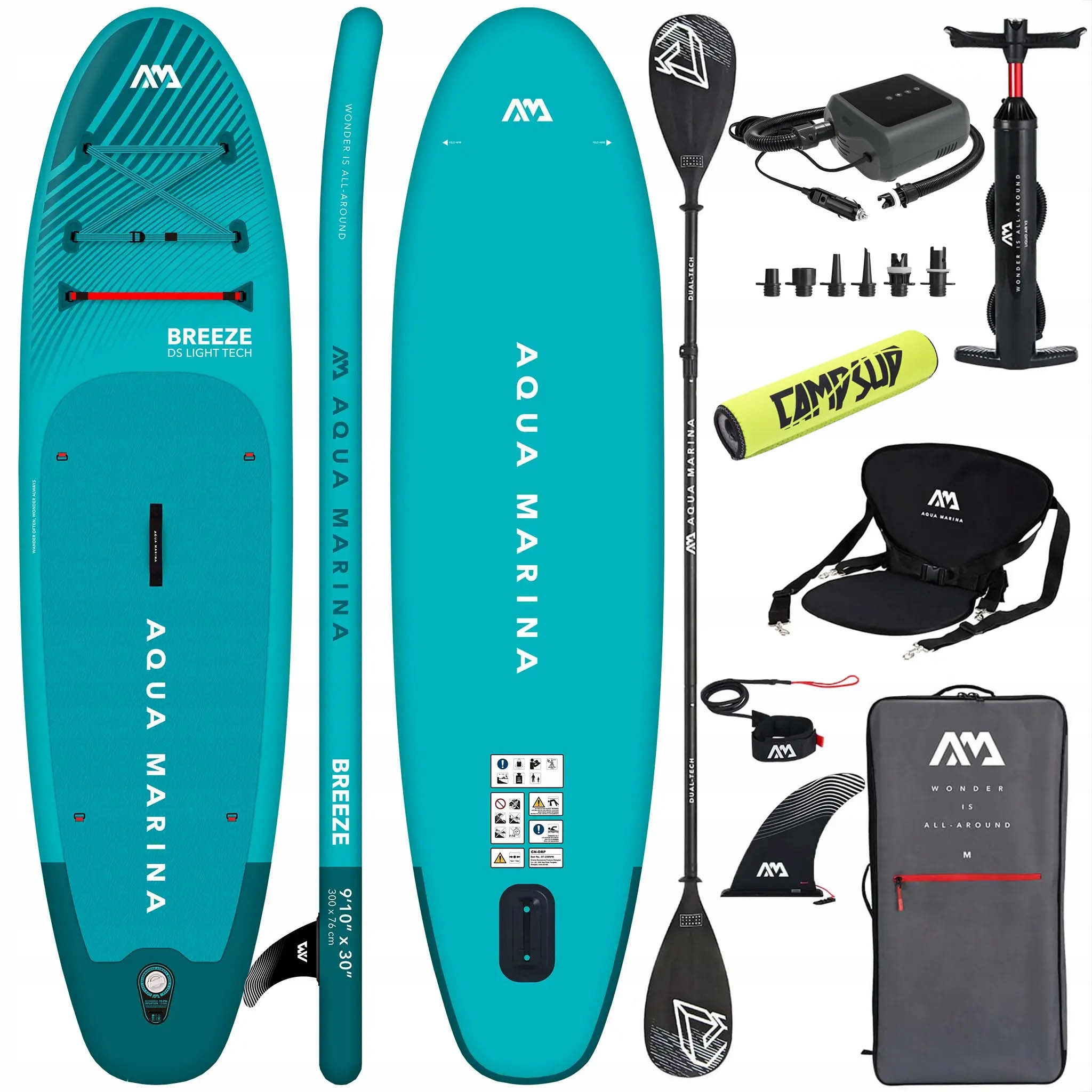 Deska Sup Pompowana Aqua Marina Breeze 300 cm Niebieski Combo
