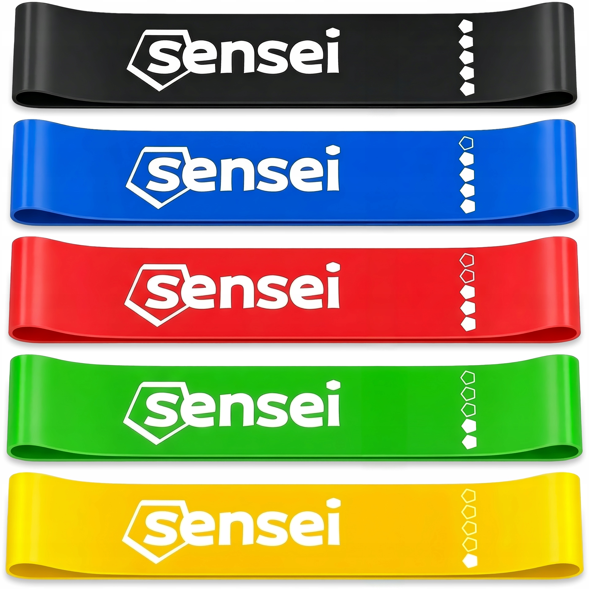 Zestaw 5 Gum Mini Band Do Ćwiczeń Rozciągania Treningu, Taśmy Oporowe 30 cm