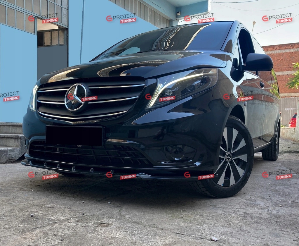 Dokładka zderzaka przód MERCEDES VITO Dualiner (W447) 2014- czarny połysk EAN (GTIN) 4099654101528
