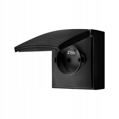 Gniazdo pojedyncze natynkowe IP44 Simon Aquaclick