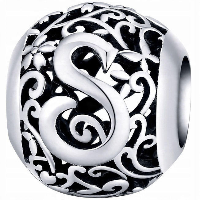 

Charms literka S do Pandora srebro 925 koralik