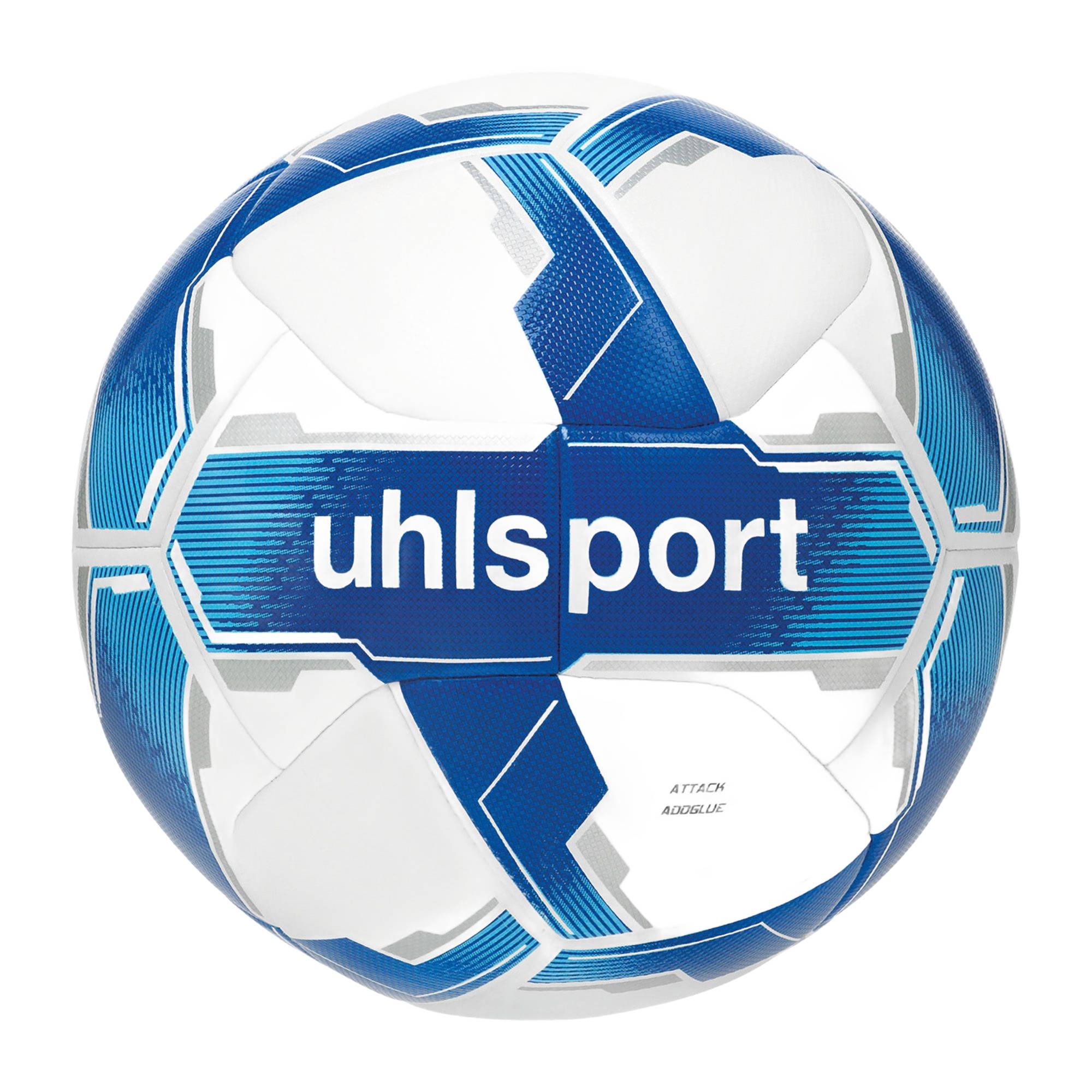 Piłka do piłki nożnej uhlsport Attack Addglue white/royal/blue rozmiar 4