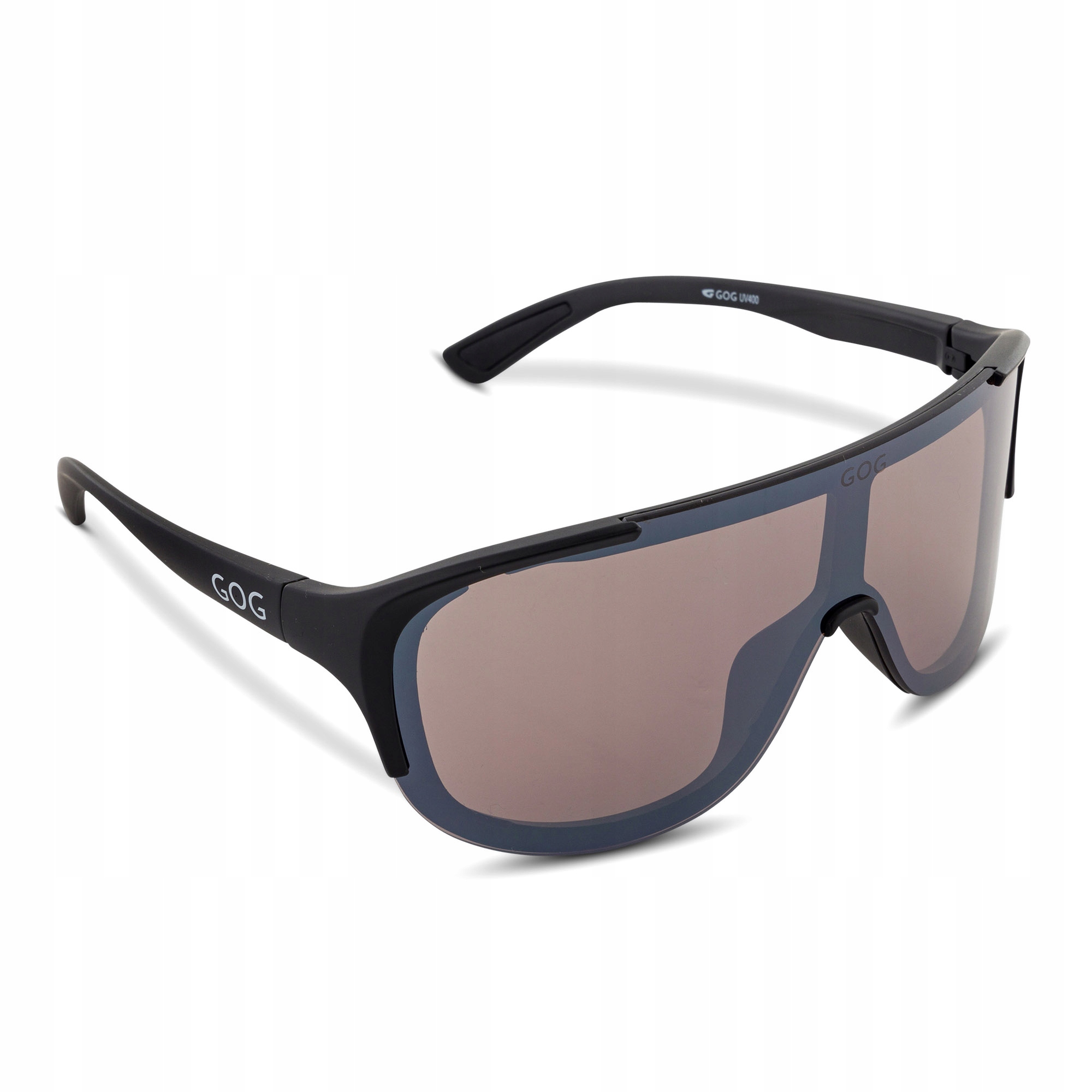 Okulary przeciwsłoneczne Gog Medusa matt black/silver/silver mirror Os
